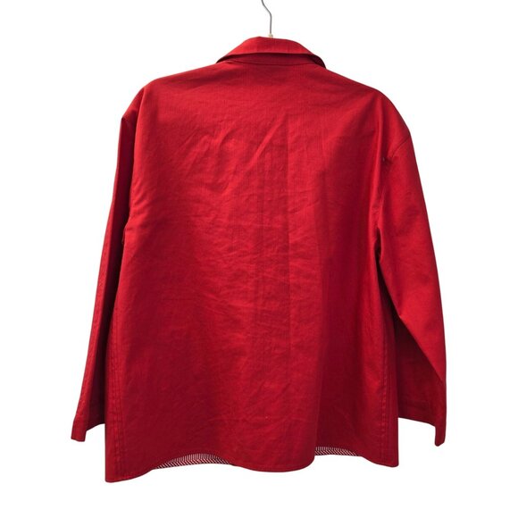 Talbots Toggle Closure Cotton Jacket Size Medium - Picture 2 of 6